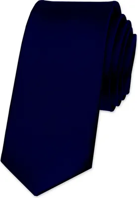 Produktbild von Krawatte Herren Hochzeit Konfirmation Slim Tie Retro Business Schlips schmal Autiga® dunkelblau