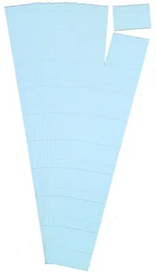 Produktbild von Ultradex Einsteckkarte Planrecord 140406 40x32mm him.bl 90 St./Pack.