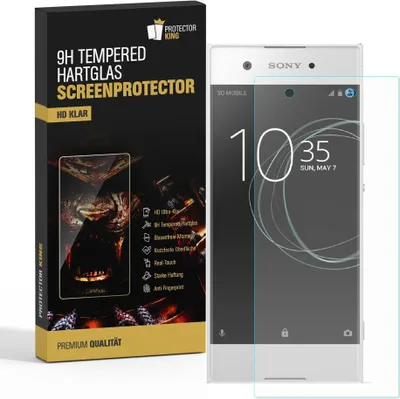 Produktbild von 1x 9H Hartglas für Sony Xperia XA1 Panzerfolie Displayschutz Schutzglas KLAR Panzerglas Schutzfolie