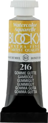 Produktbild von Blockx 3x Aquarellfarbe, Gummigutt - Tube 5ml - Gummigutt 43216BXC