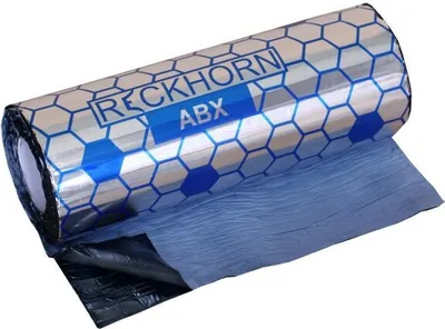 Produktbild von Reckhorn  Alubutyl: Größe 2 m² / 1 Rolle / 40 cm x 5 m / Stärke 2,0 mm / 1,9 mm Butyl 0,1mm Alu. Ein Leichtgewicht mit extremer Wirkung / Dämmung Türdämmung dämmen Autodämmung