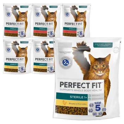 Zdjęcie produktu dla Perfect Fit Sterile Sucha Karma Dla Kotów Sterylizowanych Mix Smaków 6x750g