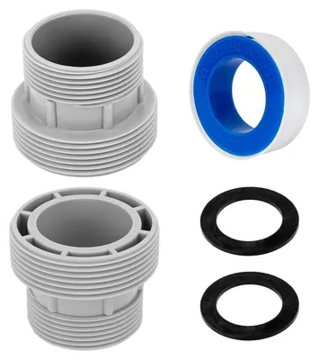 Zdjęcie produktu dla Złączki do basenu, 2 sztuki, 60 mm i 47 mm, plastikowe adaptery, pasujące do basenów Intex 4560 i 58254