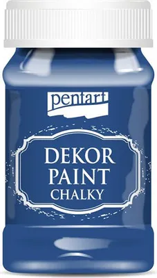 Obrázek produktu pro Křídová barva Dekor Paint steel blue - ocelově modrá 100ml - Pentart