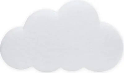 Produktbild von Schallschutzelement CLOUD 600 x 450 mm, Dicke: 50 mm, Weiß, als stilvolle Wanddekoration zur Verbesserung der Raumakustik