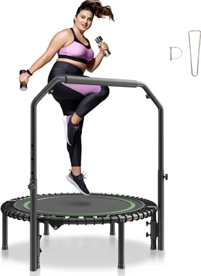 Produktbild von VEVOR Faltbares Mini-Trampolin Fitness-Rebounder 1027 mm, 150 kg belastbares Tainingstrampolin, Rebounder Sport Trampolin Mini-Trampolin Gartentrampolin