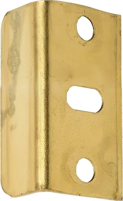 Produktbild von Winkelschließblech Möbelschließblech zum Schrauben 30x11x11mm Stahl vermessingt
