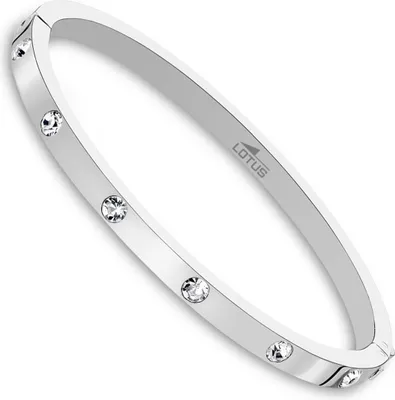 Image de Lotus Style Bracelet-jonc en acier inoxydable LS1846-2/1 argent Bijoux pour femmes JLS1846-2-1