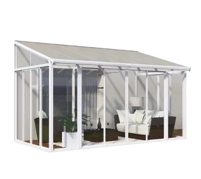 Produktbild von Palram - Canopia Aluminium Kaltwintergarten Sanremo Weiß 295x435x310 cm