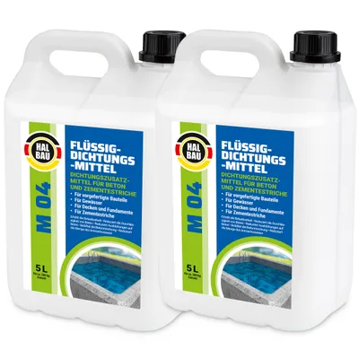 Obrázok produktu pre Plastifikátor Hydroizolácia Tekutý tmel na betón 10L Cementový poter Prímes do malty HALBAU M04
