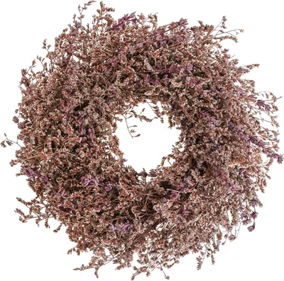 Produktbild von Dekokranz Trockenblumen Strandflieder & Lavendel Kunsthandwerk Lila Ø30cm