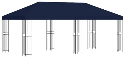 Obrázok produktu pre vidaXL Altánok s bočnými stenami 6 x 3 m, modrý, polyester a oceľ 190