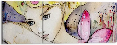 Produktbild von Bild auf Leinwand - Leinwandbild - Frau modern - 150x50cm - Wand Bild - Wanddeko - Wandbilder - Leinwanddruck - Bilder - Kunstdruck - Wanddekoration - Leinwand bilder - Wandkunst - CA150x50-3554