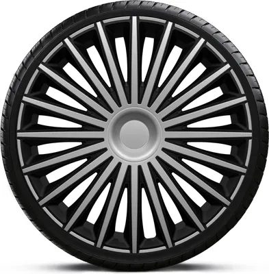 Produktbild von Radkappen Radzierblenden SATZ (4Stück) 16 Zoll DAKOTA SILVER BLACK Z460319