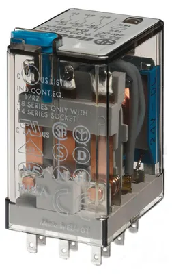 Immagine prodotto di 55.33.9.024.0010 Relè a innesto 24 V/DC 10 A 3 contatti in scambio 10 pz