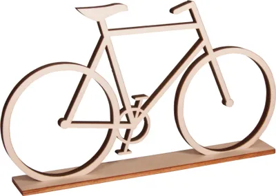 Produktbild von Holz-Fahrrad, zum Stellen, 20x11cm