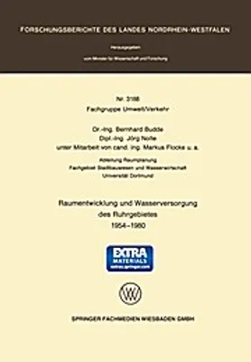 Obrázok produktu pre Raumentwicklung und Wasserversorgung des Ruhrgebietes 1954 - 1980