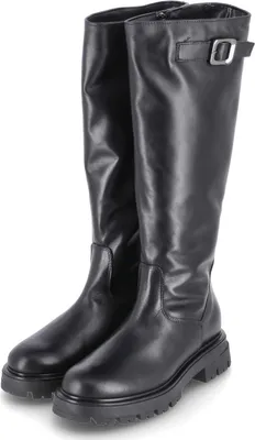 Produktbild von Kaerlek Damen Winterstiefel Schwarz Glattleder Größe: 40