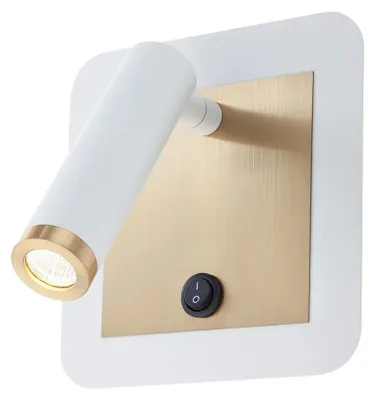 Image de Spot LED encastrable carré, 6W, 3000K, blanc
