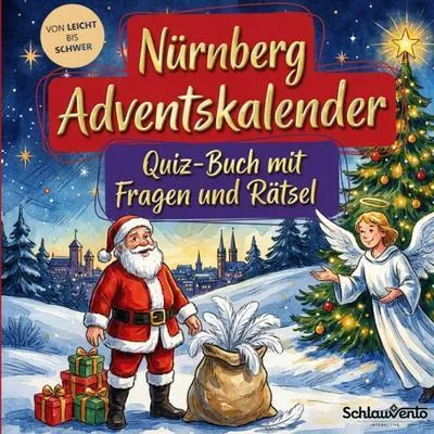 Produktbild von Nürnberg-Adventskalender: Quiz-Buch mit Fragen und Rätsel