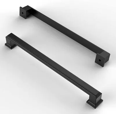 Immagine prodotto di Supporti per cassetti neri per armadi e ante - Set da 6 - 192 mm