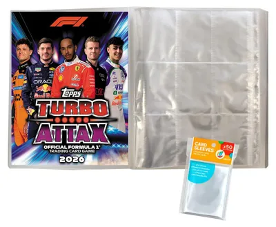 Obrázek produktu pro Sada Turbo Attax Formule 1 2026 – 1 prázdný sběratelský album + exkluzivní obaly collect-it