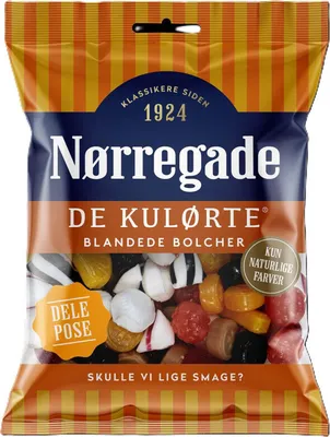 Produktbild von Noerregade De Kuloerte Blandede Bolcher 310g - Bunte Bonbonmischung