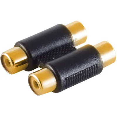 Produktbild von Cinch Kupplung 2x Cinch Buchse auf 2x Cinch Buchse RCA Adapter Chinch Verbinder