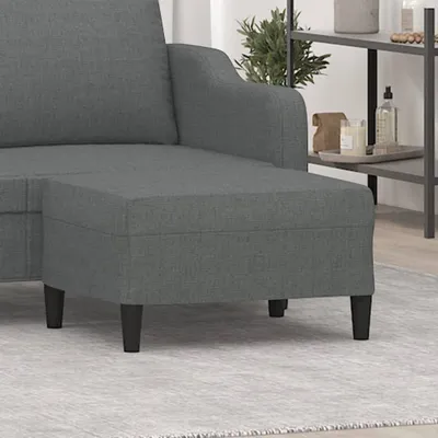 Produktbild von "2026 Promotion" Fußhocker Dunkelgrau 70x55x41 cm Stoff - Fußhocker CC21108