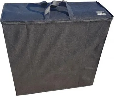 Image de Housse de protection respirante M890 pour matelas pliant 190x90x8 cm, noire, housse de voyage solide, pratique