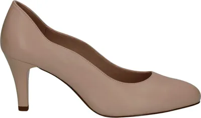 Produktbild von Caprice Damen Pumps High Heels Trichterabsatz Leder Wellenkante 9-22402-44, Größe:37 EU, Farbe:Beige