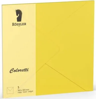 Immagine prodotto di Busta grande quadrata colouretti 5 pz. giallo