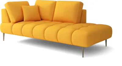 Produktbild von Emoebel24 Ontario Lounge Buffo Sofa Aus Mattem Material 216x102x96 cm Gelb