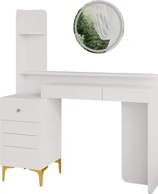 Obrázek produktu pro Vicco Toaletní stolek Garant, 116 cm s LED osvětlením, Bílá