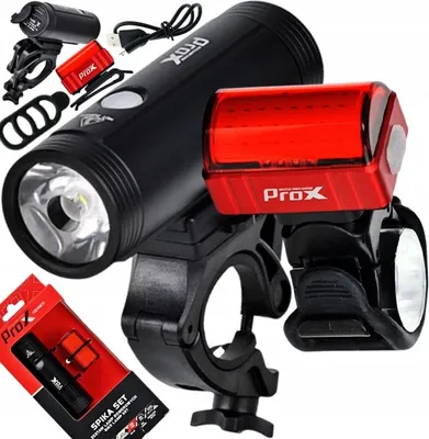 Obrázek produktu pro Světla na kolo PROX SPIKA + ZETA S 1100/80 LM USB