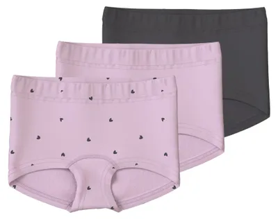 Produktbild von Name IT Mädchen Nmftights 3P Winsome Hearts Noos, Winsome Orchid, Numeric 104 EU