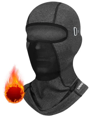 Produktbild von Winter Sturmhaube Ski Balaclava Dunkelgrau für Damen & Herren mit Brillenloch