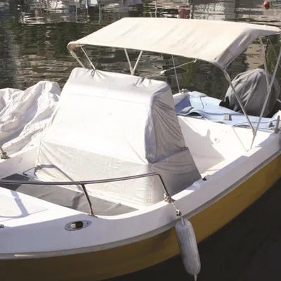 Produktbild von Konsolenabdeckung für Boot in den Maßen 115 x 90 x 45 x 55 cm aus reißfestem Polyester