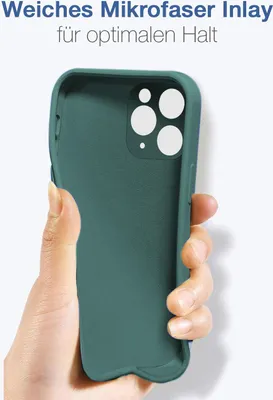 Produktbild von Hülle für Apple iPhone 11 Pro Max Case Cover Bumper Smartphone Softgrip Schutzhülle Farbe: Grün
