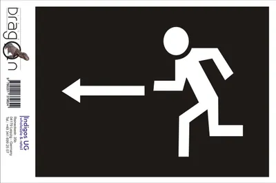 Produktbild von Aufkleber / Autoaufkleber - JDM / Die cut / Auto / OEM - Walk - 210x170mm rot - Heckscheibe / Heckscheibenaufkleber
