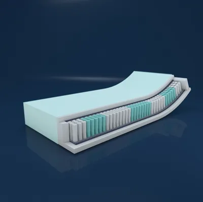 Produktbild von MSS® Austausch Taschenfederkern Matratze 7 Zonen Boxspringbett - Deluxe Plus - 200 x 90 x 19 cm - H3