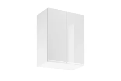 Produktbild von Hängeschrank 60 cm Küchenhängeschrank mit 2 Türen, Aspen G60 Weiß/Hochglanz