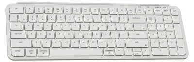 Produktbild von Keychron B2 Pro Ultraflache kabellose Tastatur mit ZMK-Anpassung, QWERTY US ANSI, 3-Modus Bluetooth/2,4 GHz/Kabel, Ivory White
