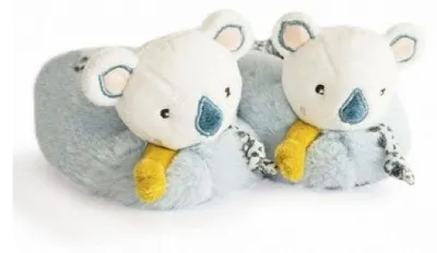 Image de Doudou et Compagnie YOCA LE KOALA Chaussons avec hochet