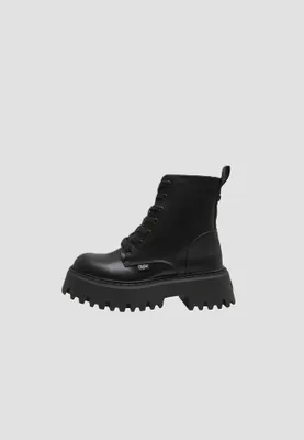 Image de Buffalo Dames Élégant Bottine Aspen Lace UP Mid PD00018471 noir