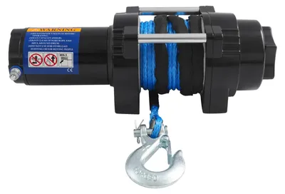 Produktbild von Elektrische Seilwinde - 12 V Offroad Winde - Zugkraft 2041 kg (4500 lb) - Mit Sperrfunktion - Für ATV, UTV, SUV, Pickup Geländefahrzeug