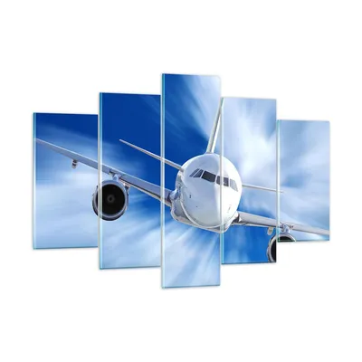 Produktbild von Bilder auf glas - Luftfahrt Flugzeug Flug - 150x100cm - Glasbilder - Wandbilder - Kunstdruck - zum Aufhängen bereit - Wanddekoration aus Glas - Glas Bilder - Wandbild auf Glas - GEA150x100-2537