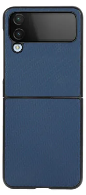 Obrázek produktu pro Pro Samsung Galaxy Z Flip4 5G Carbon Case Pouzdro na mobilní telefon Blue Cover Case