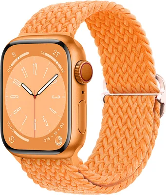 Produktbild von BStrap Elastic Nylon Armband für Apple Watch 38/40/41mm, bright orange