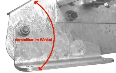 Produktbild von Stahltreppe verzinkt 2 Stufen Geschosshöhe 30 - 40 cm / Stufenmaße 130 cm x 24 cm